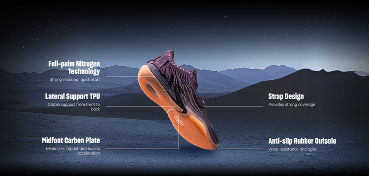 Explore the top tech of the ANTA KAI 1 Chief Hélà "CROWN JEWEL" Basketball Shoes by Kyrie Irving