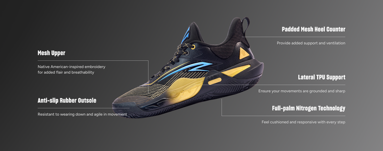 ANTA KAI 1 SPEED "North Star" Basketball Shoes by Kyrie Irving and Dederick Irving Technology