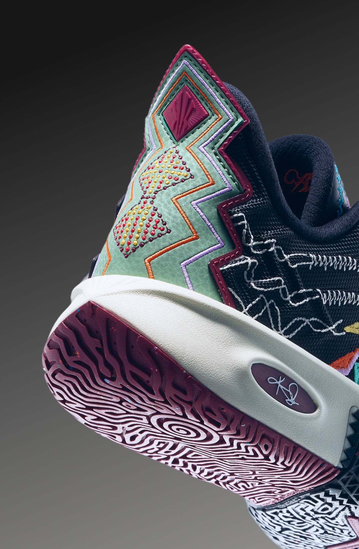 ANTA KAI 2 "Solar Return" basketball shoes by Kyrie Irving design details