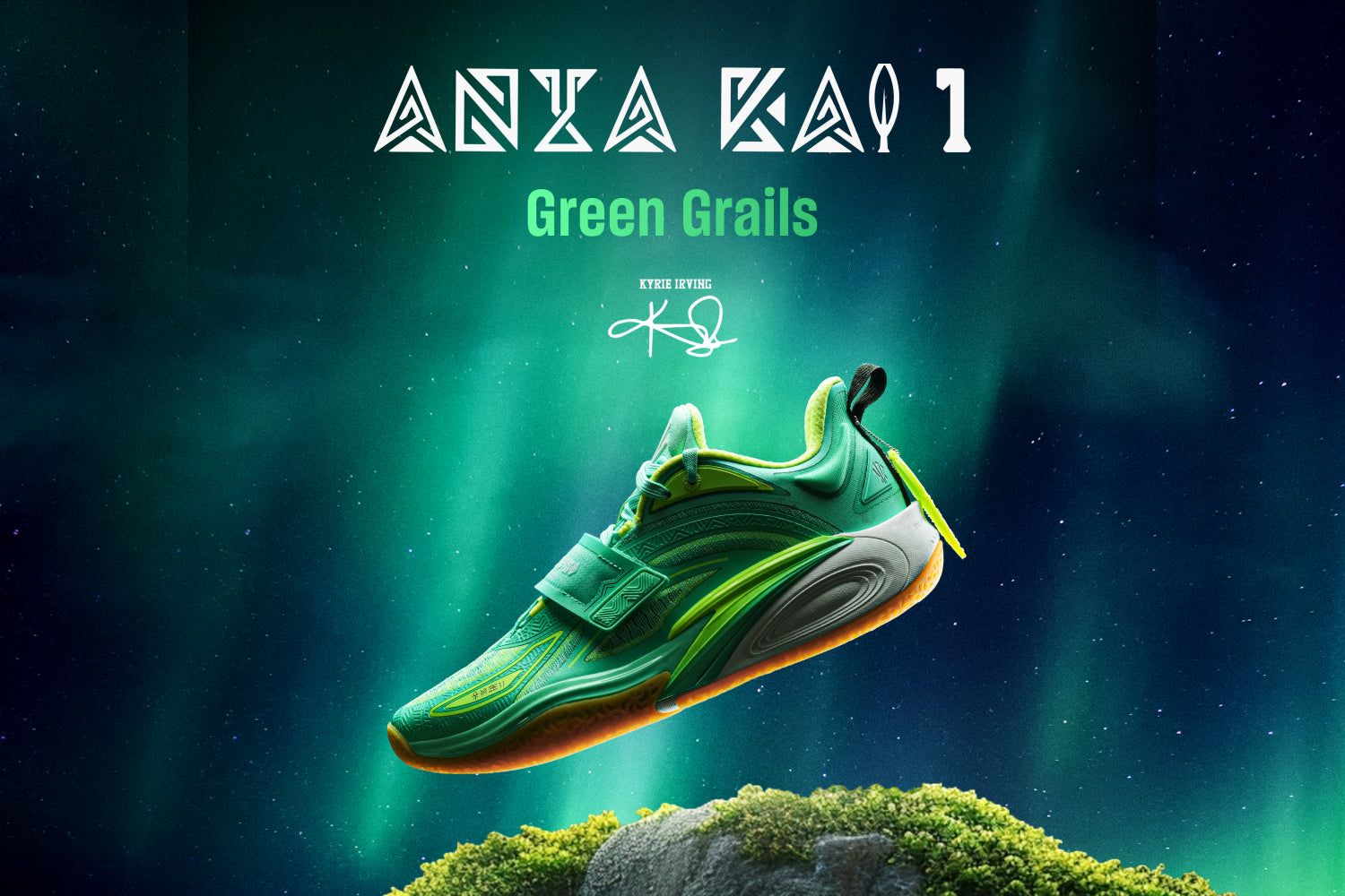 ANTA KAI 1 "Green Grails" Basketball Shoes by Kyire Irving