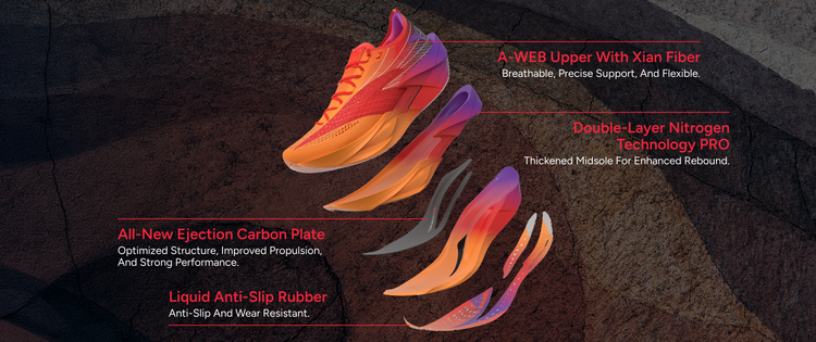 ANTA C202 6 Pro Running Shoes for Professional Marathon Runners - Put Strength In Every Step