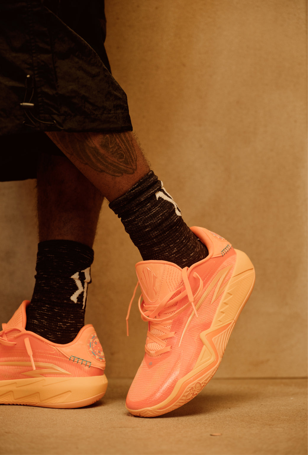 ANTA KAI 3 "Calcite" Basketball Shoes by Kyrie Irving On-foot Look
